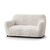 Tweezijdig rekbare hoes van microvezel met een effen look voor fauteuil en zitbank (beige)