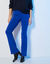 Legging bootcut uni, taille élastiquée (bleu roy)