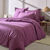 Effen beddengoed - polyester-katoen, 57 draden/cm&sup2; (vijgenkleur)