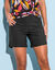 Short met rokje-effect - set van 2 (zwart / wit)