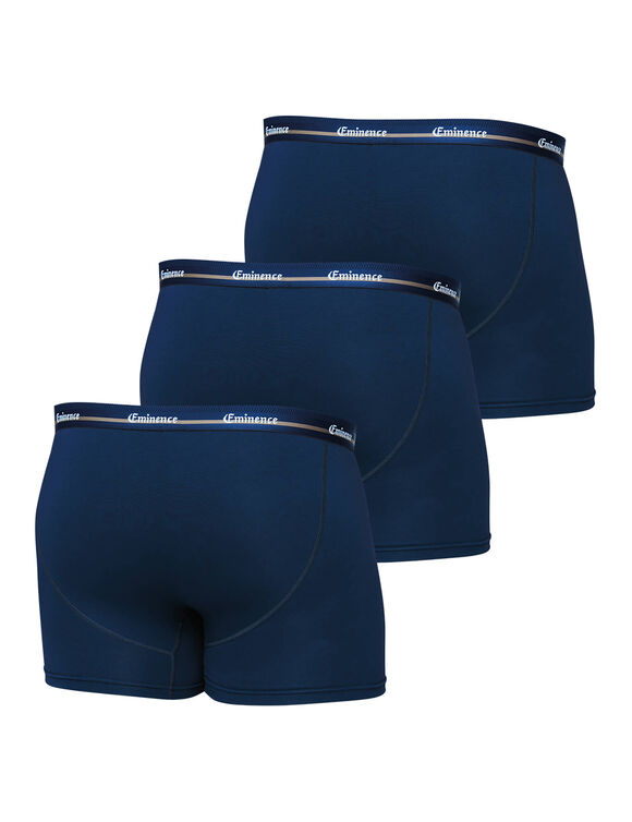 Boxer coupe grande taille - lot de 3 (marine)