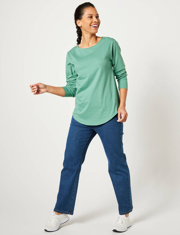 T-shirt manches longues (vert jade)
