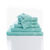 Collection serviettes de bain unies 420 g/m2 confort moelleux (vert d'eau)