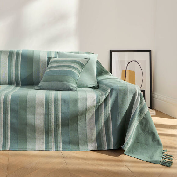 Veelkleurig artisanaal geweven kussenhoes - set van 2 (eucalyptus)