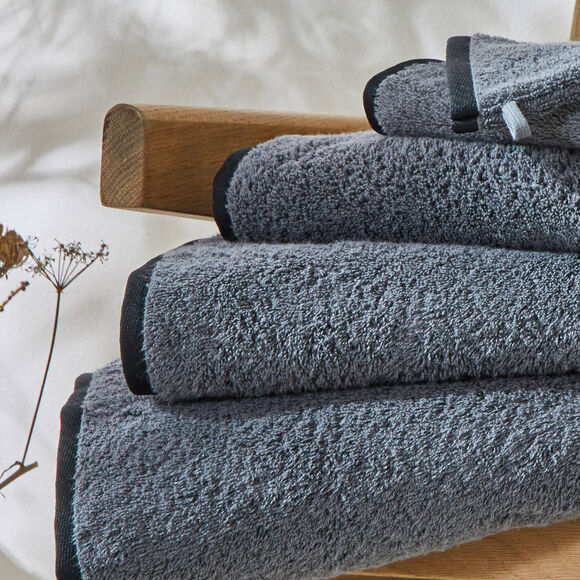 Eponge unie 540g/m2 confort luxe, collection "Intemporelle" (carbone)