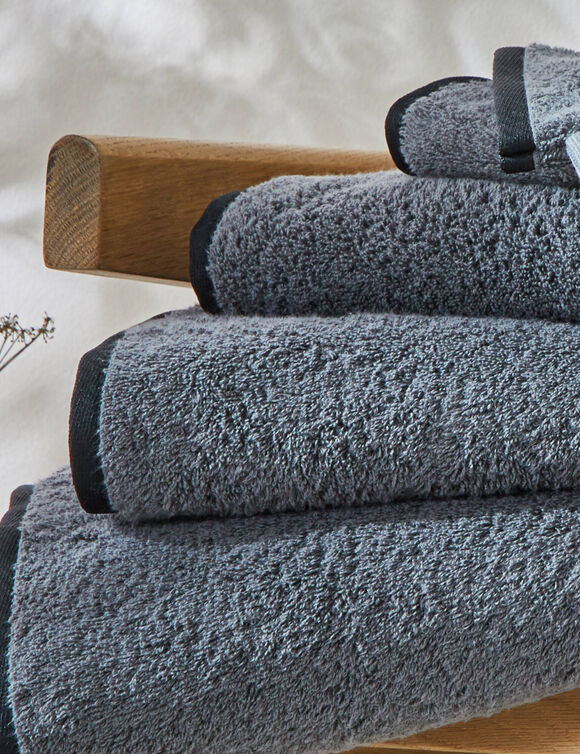 Eponge unie 540g/m2 confort luxe, collection "Intemporelle" (carbone)