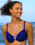 Haut de maillot de bain avec armatures drapé uni (marine) Haut de maillot de bain avec armatures drapé uni (marine)