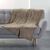 Plaid polaire, toucher peluche (taupe)