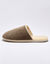 Mules silencieuses velours fourr&eacute;es laine (taupe)
