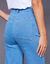Rechte, ruime jeans, hoge taille (bleached)