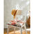 Galette de chaise imprim&eacute; feuillage - lot de 2 (rose / terracotta)
