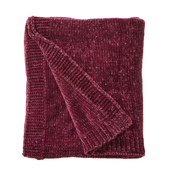 Plaid chenille (figue)