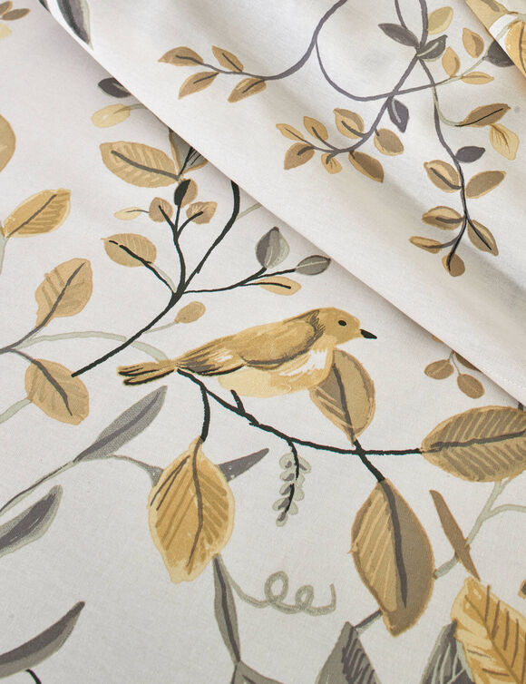 Linge de lit M&eacute;lodie imprim&eacute; - coton 57 fils/cm&sup2; (beige)