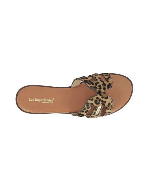 Mules plates en cuir, Hamigapo (marron / noir)