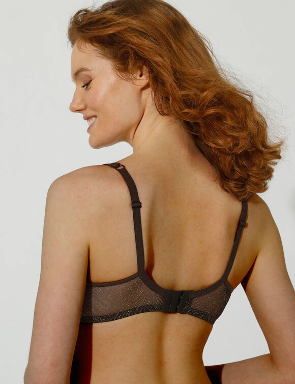 Soutien-gorge "Golden Zebra", avec armatures (marron)