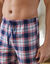 Geruite pyjamabroek in flanel (bordeaux / marine)