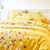 Linge de lit Pétillant coton (curry)