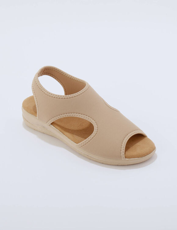 Soepele sandalen (beige)