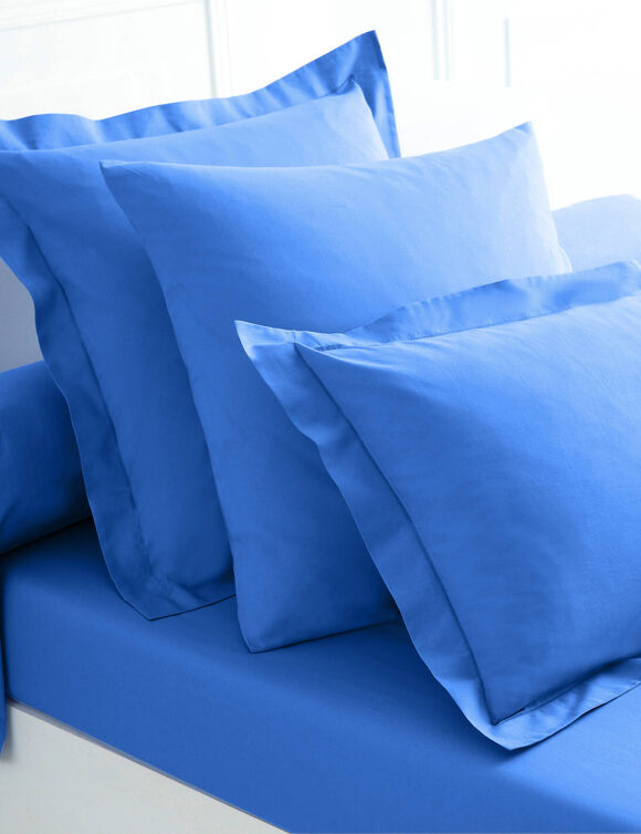 Drap-housse uni jersey bonnets 26 cm (oc&eacute;an)