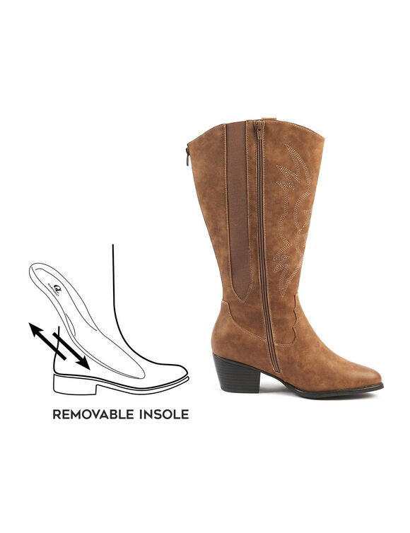 Laarzen in santiagstijl IRINA VARIO 2XL (taupe)
