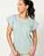 T-shirt, wijd volume (watergroen)