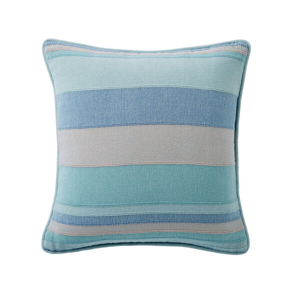 Housse coussin multicolore coton tissage artisanal - lot de 2 (céladon)