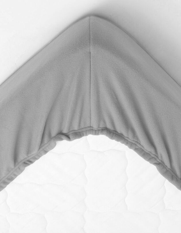 Couverture polaire mi-housse (gris clair)