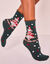 Chaussettes imprim&eacute; No&euml;l - lot de 3 paires (vert / caramel)