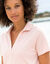 Polo met korte mouwen in jerseytricot (poederroze)