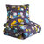Parure de lit Soizic imprimée fleurs en coton  (aubergine)