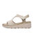 Sandalen met sleehak (beige)