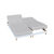 Drap-housse uni sommier articul&eacute; flanelle 160 g/m&sup2; - bonnet 26 cm (gris perle)