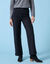 Pantalon large Spécial Petites uni, maille grattée (noir)
