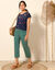 Rechte 7/8-broek met stretch (donkerkaki)