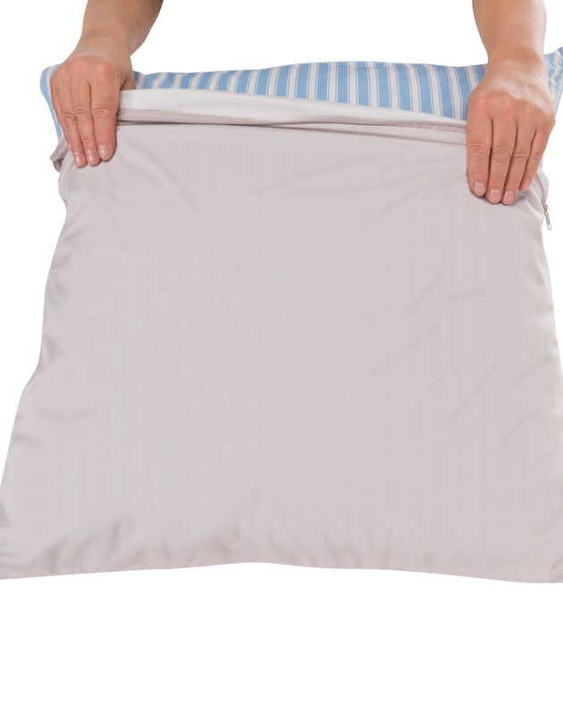 Ondoorlatende kussenbeschermer Tencel® (lichtgrijs)