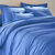 Linge de lit uni - polyester-coton 57 fils/cm&sup2; (oc&eacute;an)