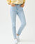 Slimjeans, hoge taille, kleine lengte (bleached)