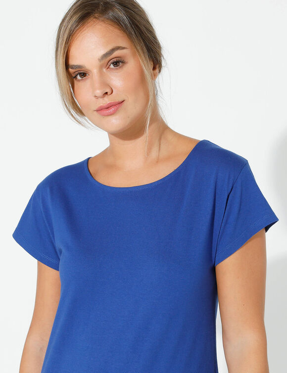 Tee-shirt manches courtes (bleu indigo)