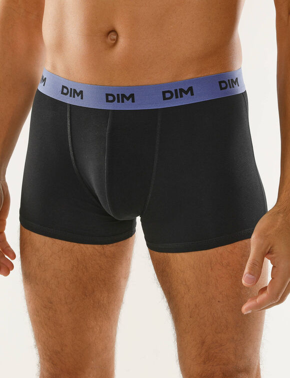 Boxer Mix And Colors DIM - lot de 3  (noir + bleu + jaune)