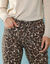Pantalon droit imprimé léopard, Spécial Petites (taupe / chocolat)