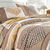 Linge de lit Lovely en flanelle imprimé coeurs  (beige / caramel)