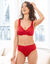Avila-beugelbeha met kant - set van 2 (marine + rood)