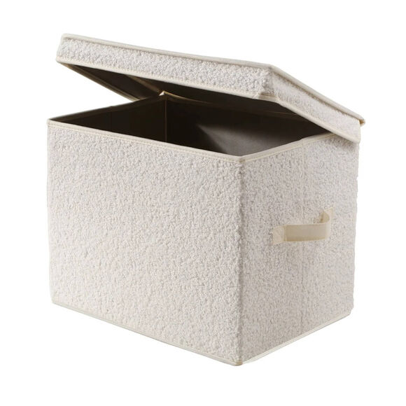 Opbergdoos in lusjestricot (ecru)