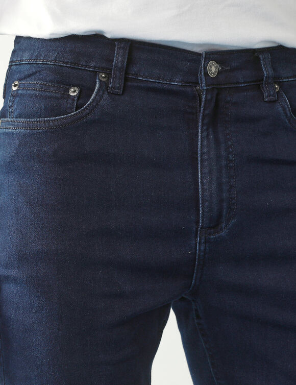 Jean droit 5 poches denim ultra stretch - L28 (dark blue)