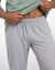 Pantalon pyjama coton uni (gris chin&eacute;)