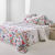 Linge de lit Folk imprim&eacute; - coton 57 fils/cm&sup2; (&eacute;cru)