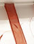 Store met fijne bladerenprint (terracotta / wit)