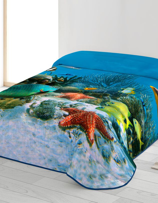 Dekbed in microvezel met zeebodemmotief 200 g/m² (veelkleurig)