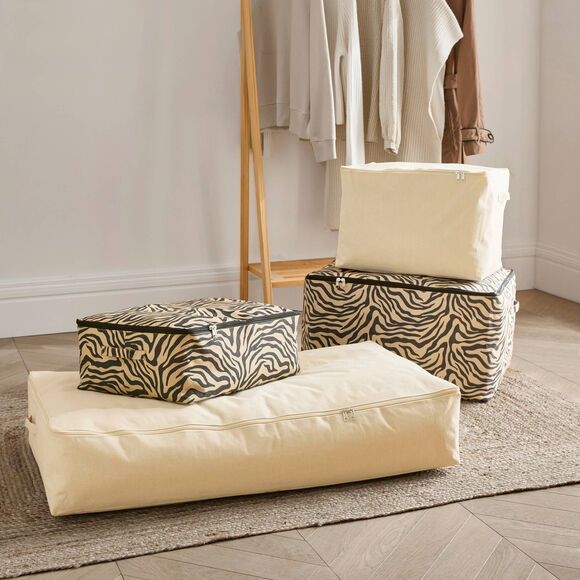 Housse de rangement zipp&eacute;e taille S beige (beige)