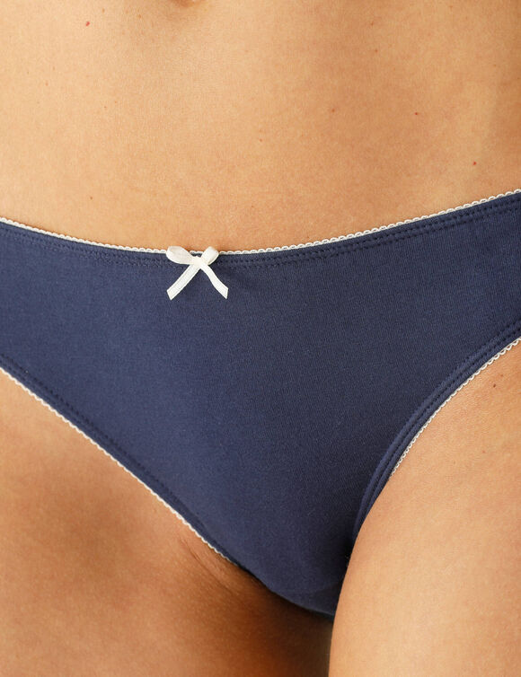 Slip in stretchkatoen met bloemenprint - set van 4 (blauw / groen)